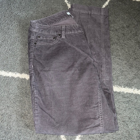 Garnet Hill Pants - Garnet Hill Gray MidRise Corduroy Pants Size 6